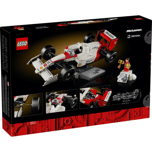 LEGO Icons 10330 - McLaren MP4/4 și Ayrton Senna - cutie spate
