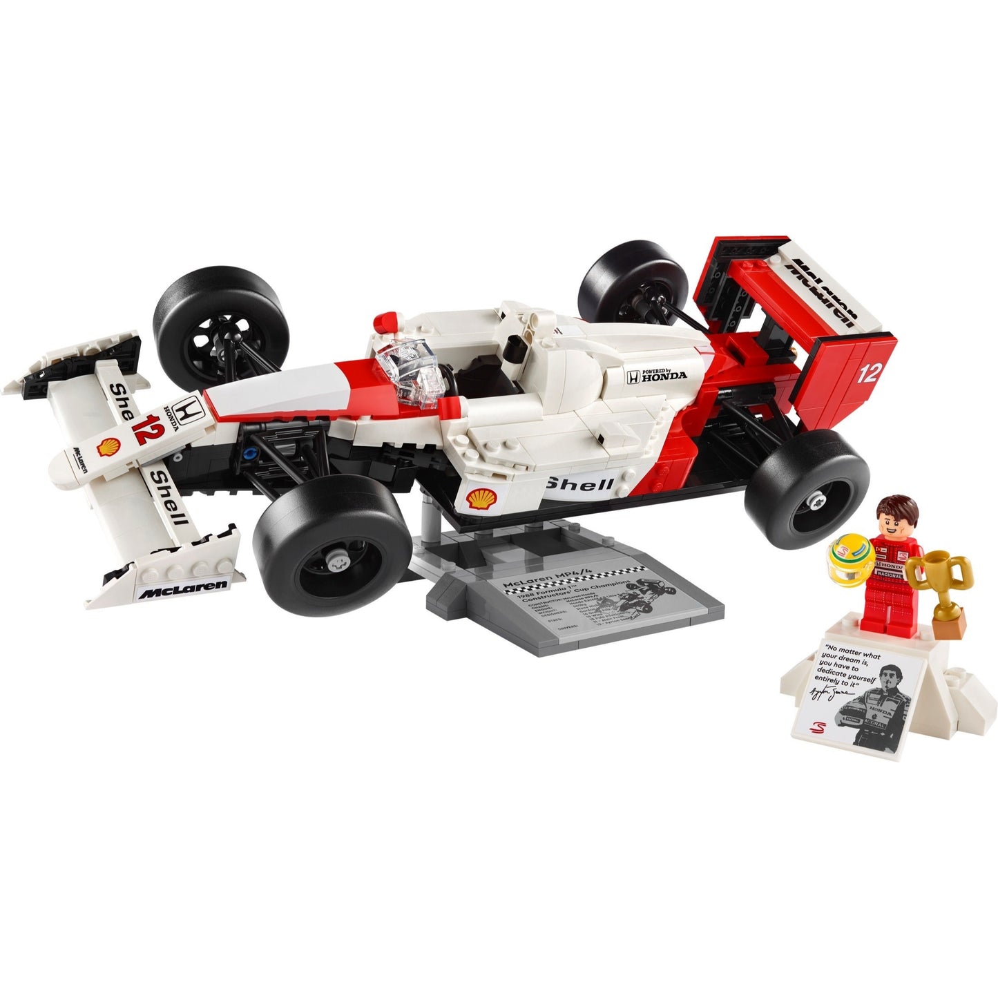LEGO Icons 10330 - McLaren MP4/4 și Ayrton Senna - set construit