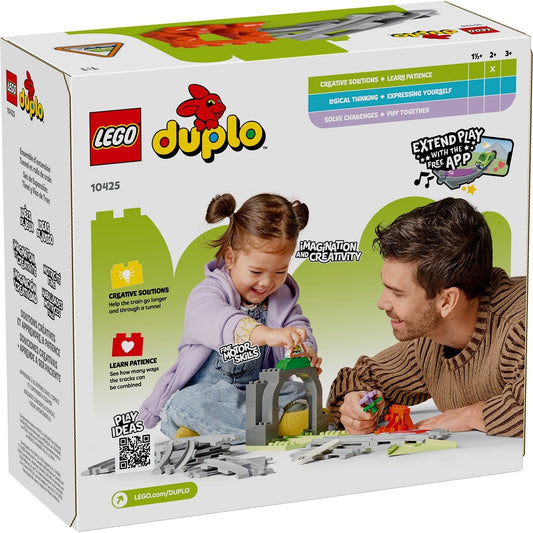 LEGO DUPLO 10425 - Set de extindere Tunel și șine de cale ferată