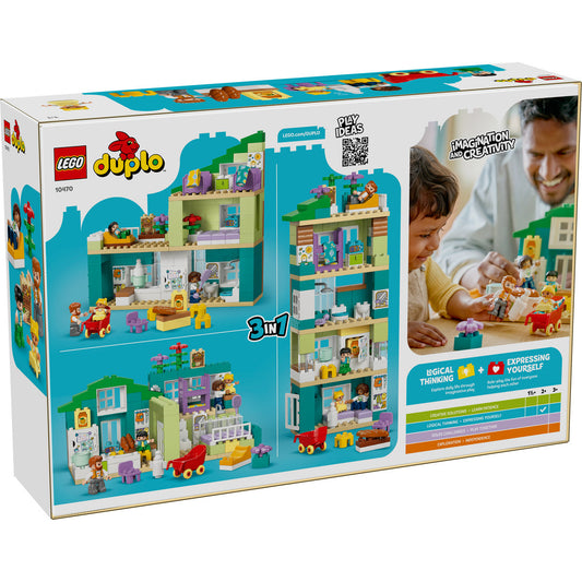 LEGO DUPLO 10470 3-in-1 Modern Family House with Figures - cutie spate