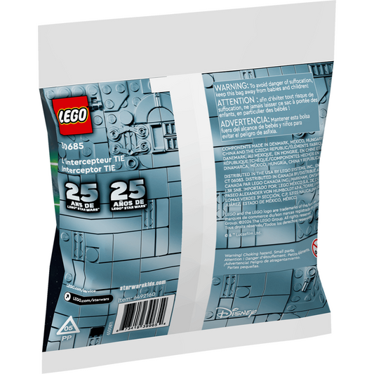LEGO Star Wars™ 30685 - Miniconstrucție Interceptor TIE - cutie spate