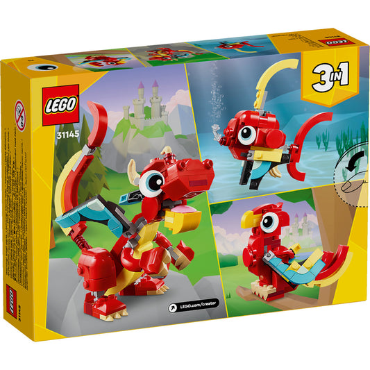LEGO Creator 31145 Red Dragon - cutie spate