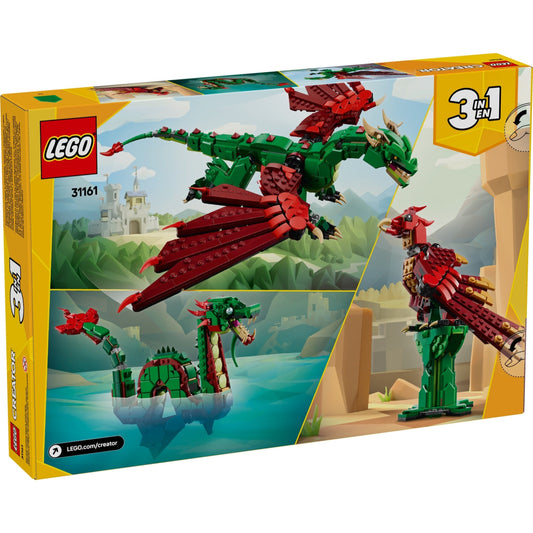 LEGO Creator 31161 - Dragon medieval - cutie spate