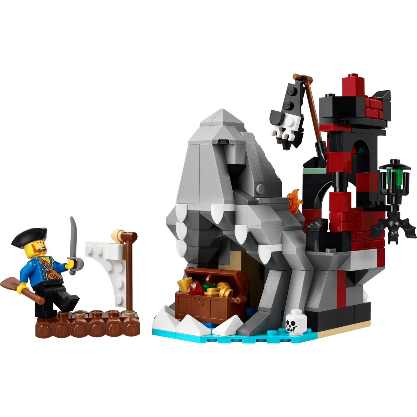 LEGO Creator 40597 - Insula înfricoșătoare a piraților - set construit