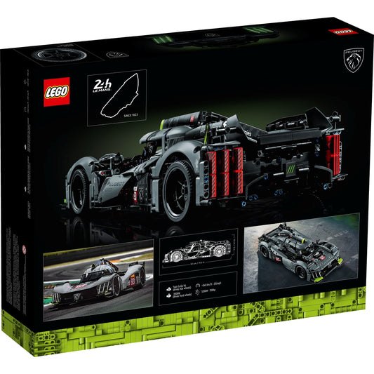 LEGO Technic 42156 - PEUGEOT 9X8 24H Le Mans Hybrid Hypercar - cutie spate