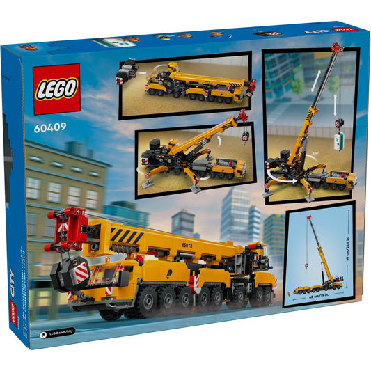 LEGO City 60409 - Macara mobilă galbenă de construcții - cutie spate