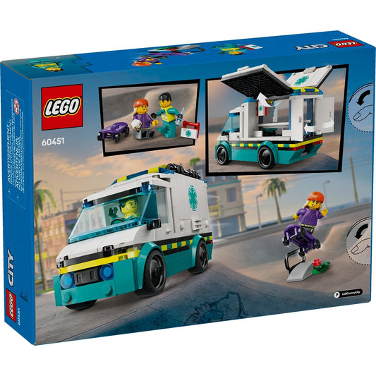 LEGO City 60451 - Ambulanță de urgențe
