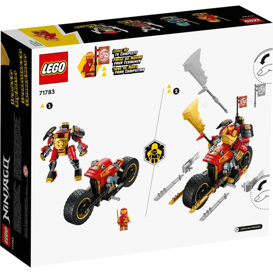 LEGO NINJAGO® 71783 - Motocicleta robot EVO a lui Kai - cutie spate