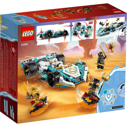 LEGO NINJAGO® 71791 - Mașina de curse Spinjitzu a lui Zane cu puterea dragonului - cutie spate