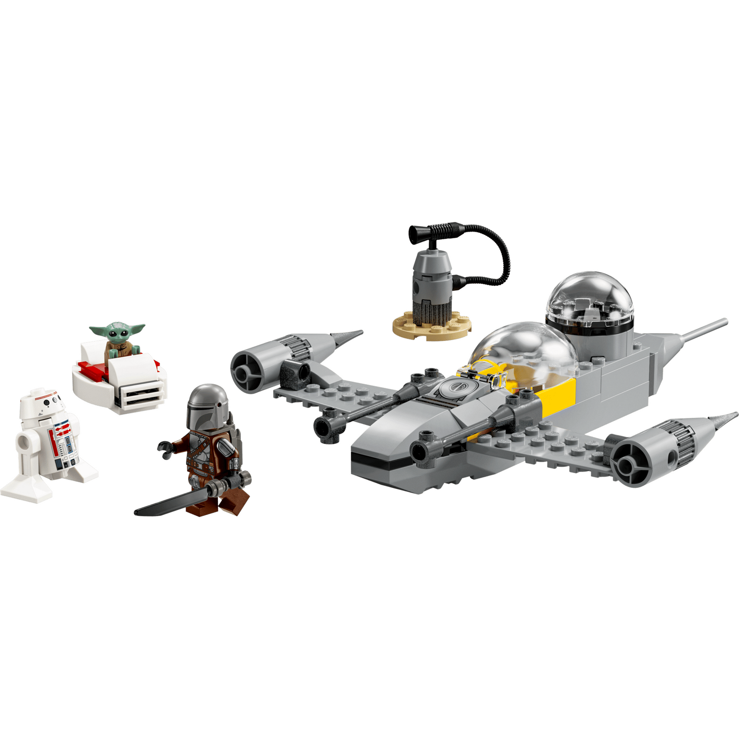 LEGO Star Wars™ 75410 - Nava de luptă stelară N-1 a lui Mando și Grogu - set construit