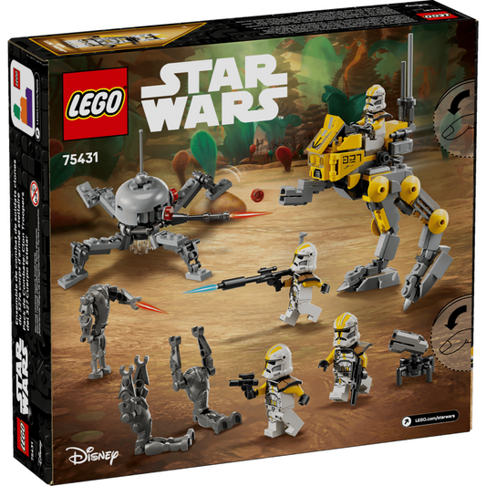 LEGO Star Wars™ 75431 - Pachet de luptă Soldați clonă din unitatea stelară - cutie spate
