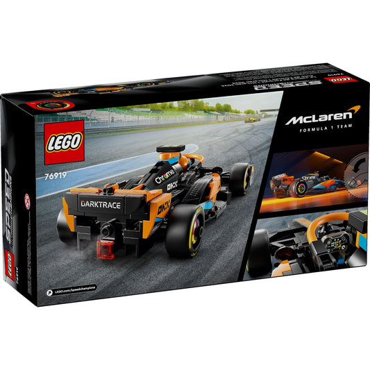 LEGO Speed Champions 76919 - Mașină de curse McLaren de Formula 1 2023 - cutie spate