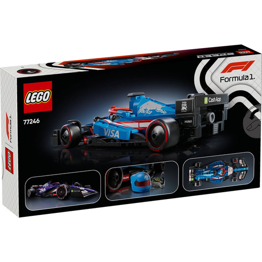 LEGO Speed Champions 77246 - Mașina de curse F1® Visa Cash App RB VCARB 01 - cutie spate