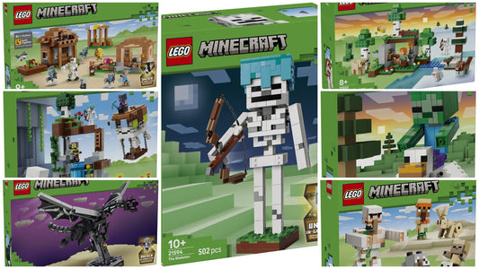 LEGO Minecraft Vară 2026 – Chicken Jockey, Ender Dragon, Schelet și primul Evoker: un val care marchează un an special pentru franciză