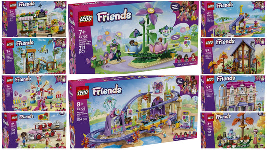 LEGO Friends Iunie 2026 – Parc de distracții, hotel de lux, cabană de toamnă și multe altele: un val bogat pentru Heartlake City