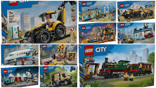 LEGO City August 2026 – Tramvai de plajă, tren cu aburi, roller coaster și mult mai mult: zece seturi pentru o vară întreagă
