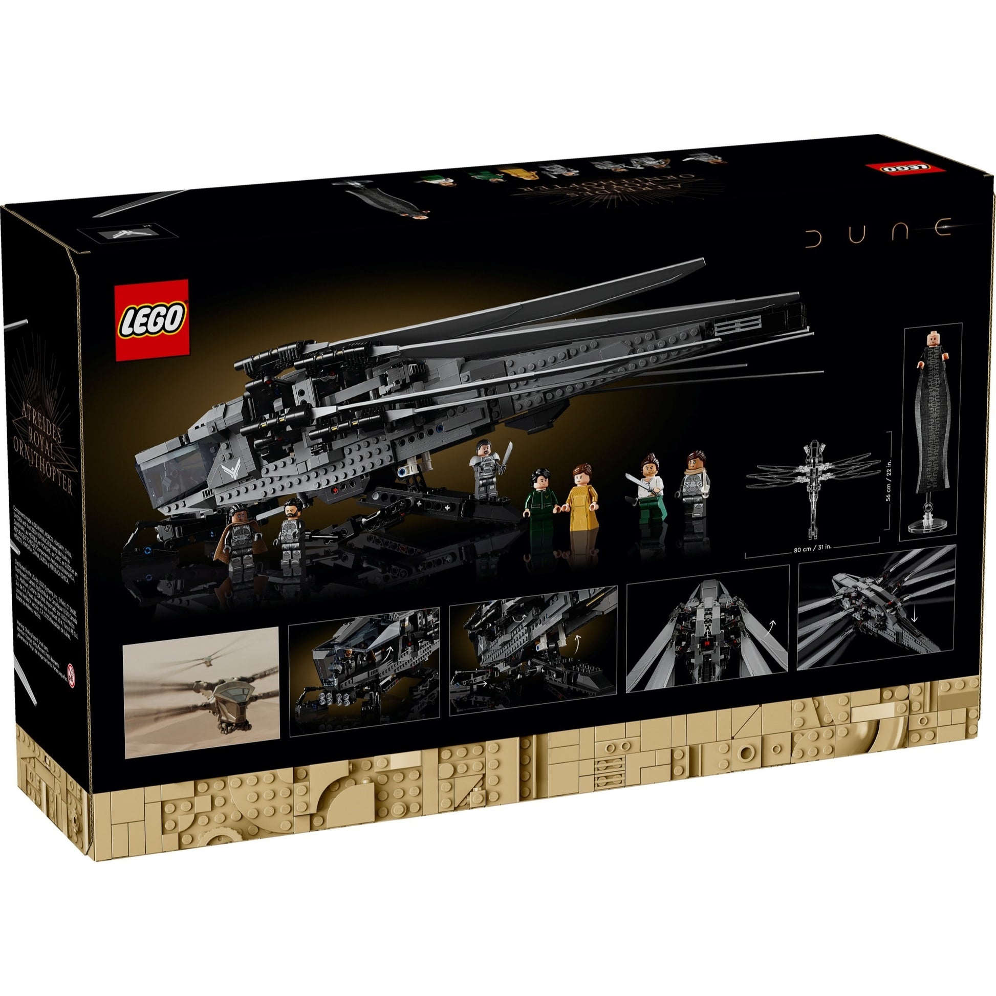 LEGO Icons 10327 - Dune Atreides Royal Ornithopter - cutie spate