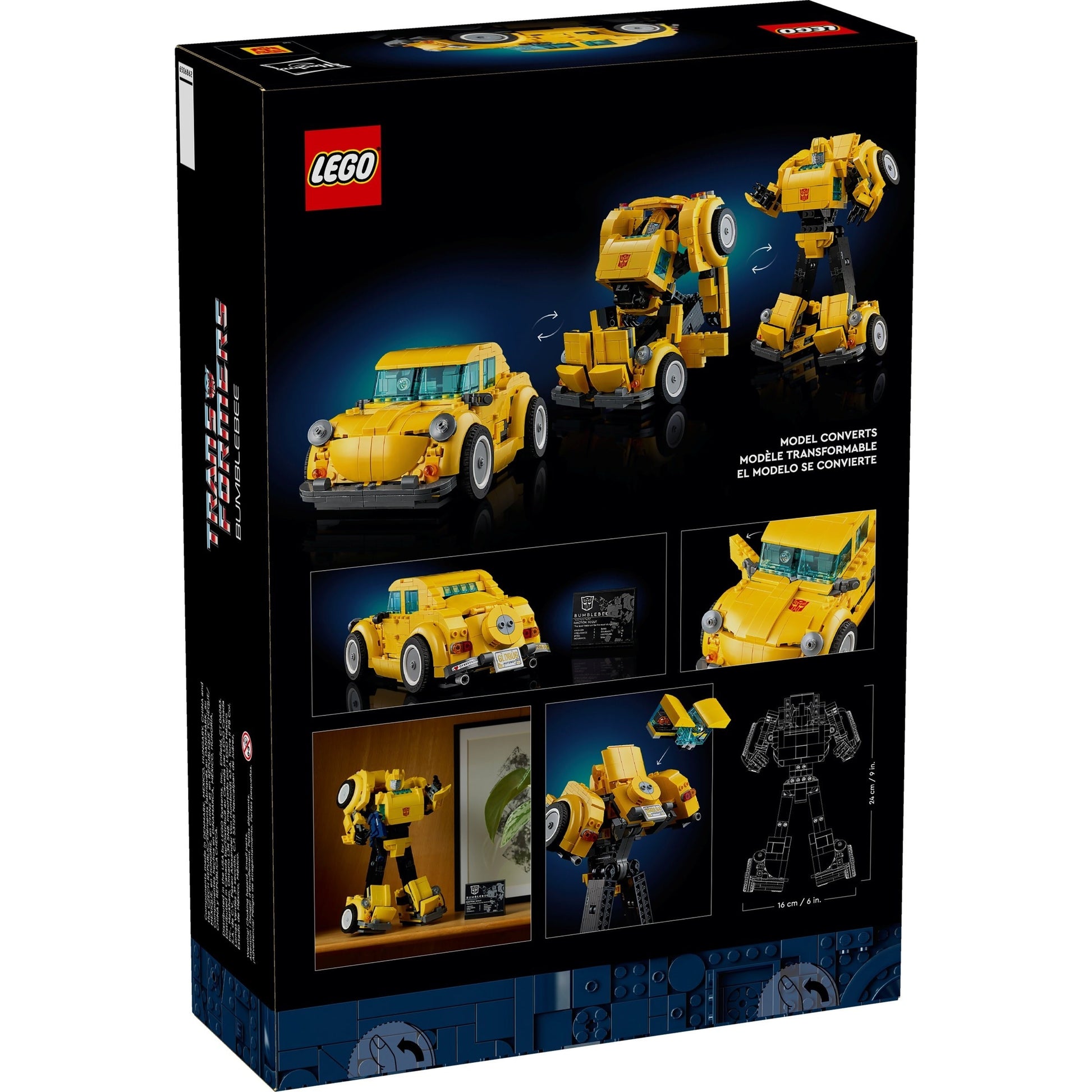 LEGO Icons 10338 - Bumblebee - cutie spate