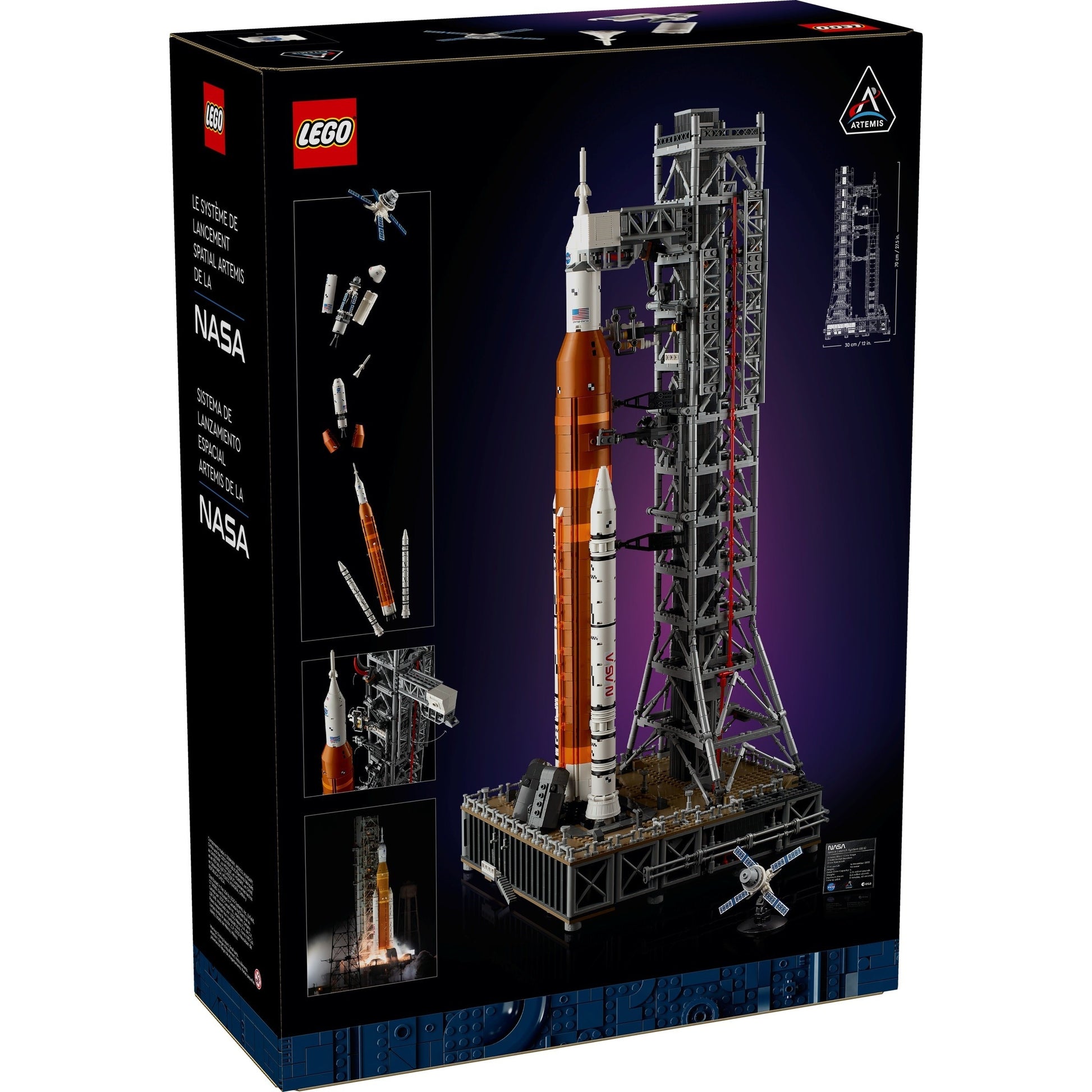 LEGO Icons 10341 - Sistemul de lansare spațială Artemis al NASA - cutie spate