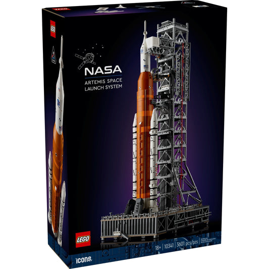 LEGO Icons 10341 - Sistemul de lansare spațială Artemis al NASA - cutie fata