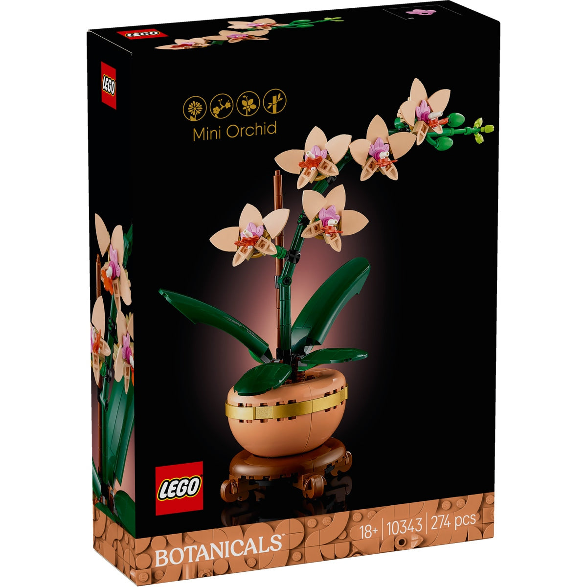 LEGO Botanicals 10343 - Mini orhidee - cutie fata