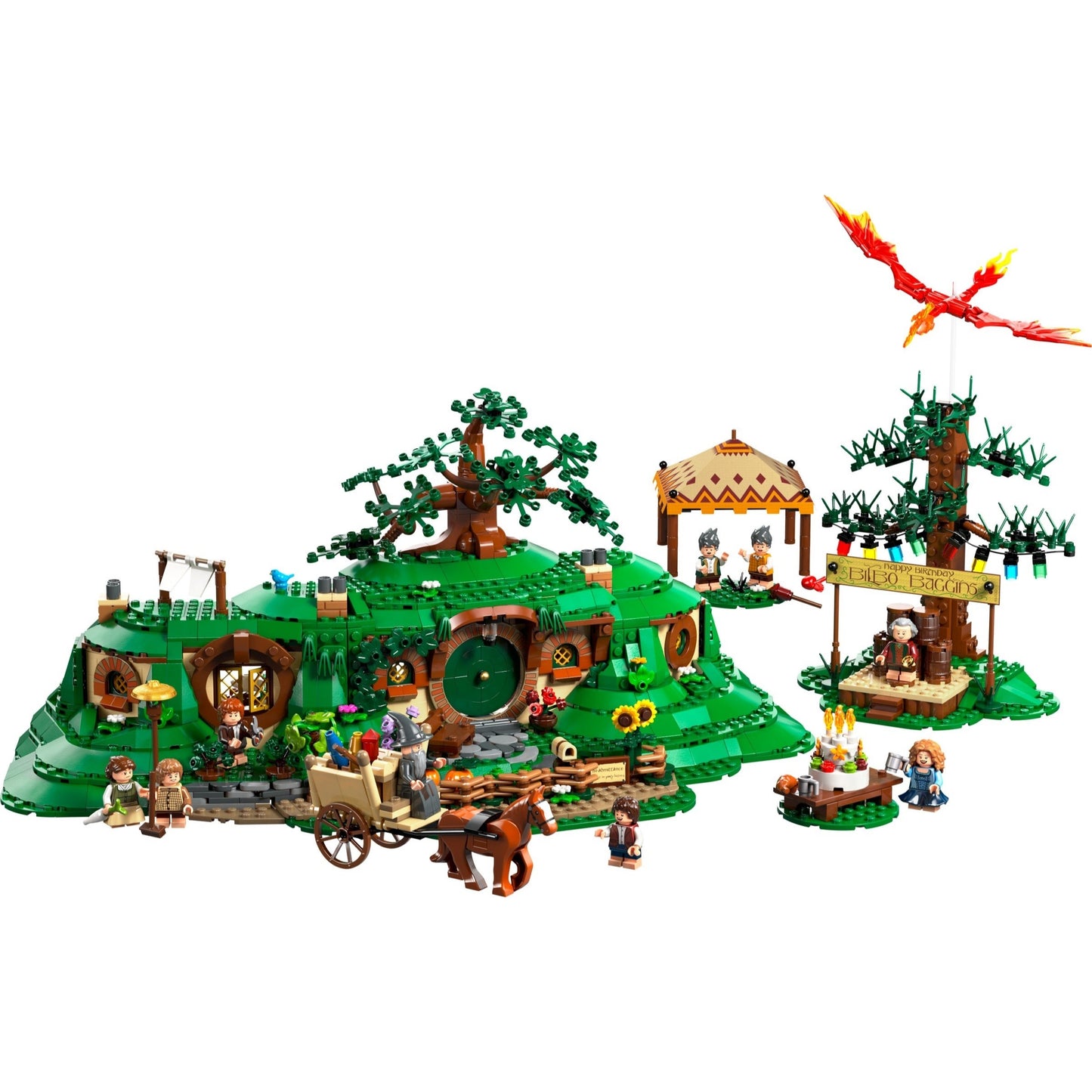 LEGO Icons 10354 - Stăpânul inelelor: Comitatul - set construit