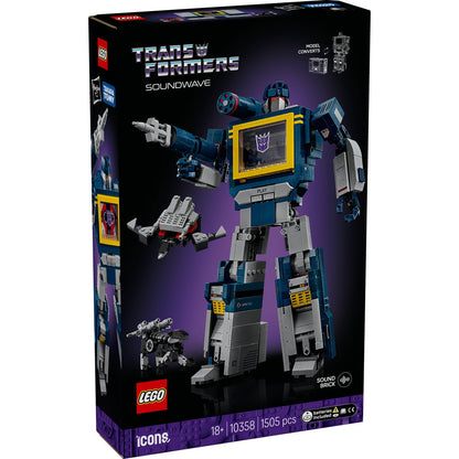 LEGO Icons 10358 Transformers: Soundwave - cutie fata