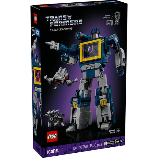 LEGO Icons 10358 Transformers: Soundwave - cutie fata