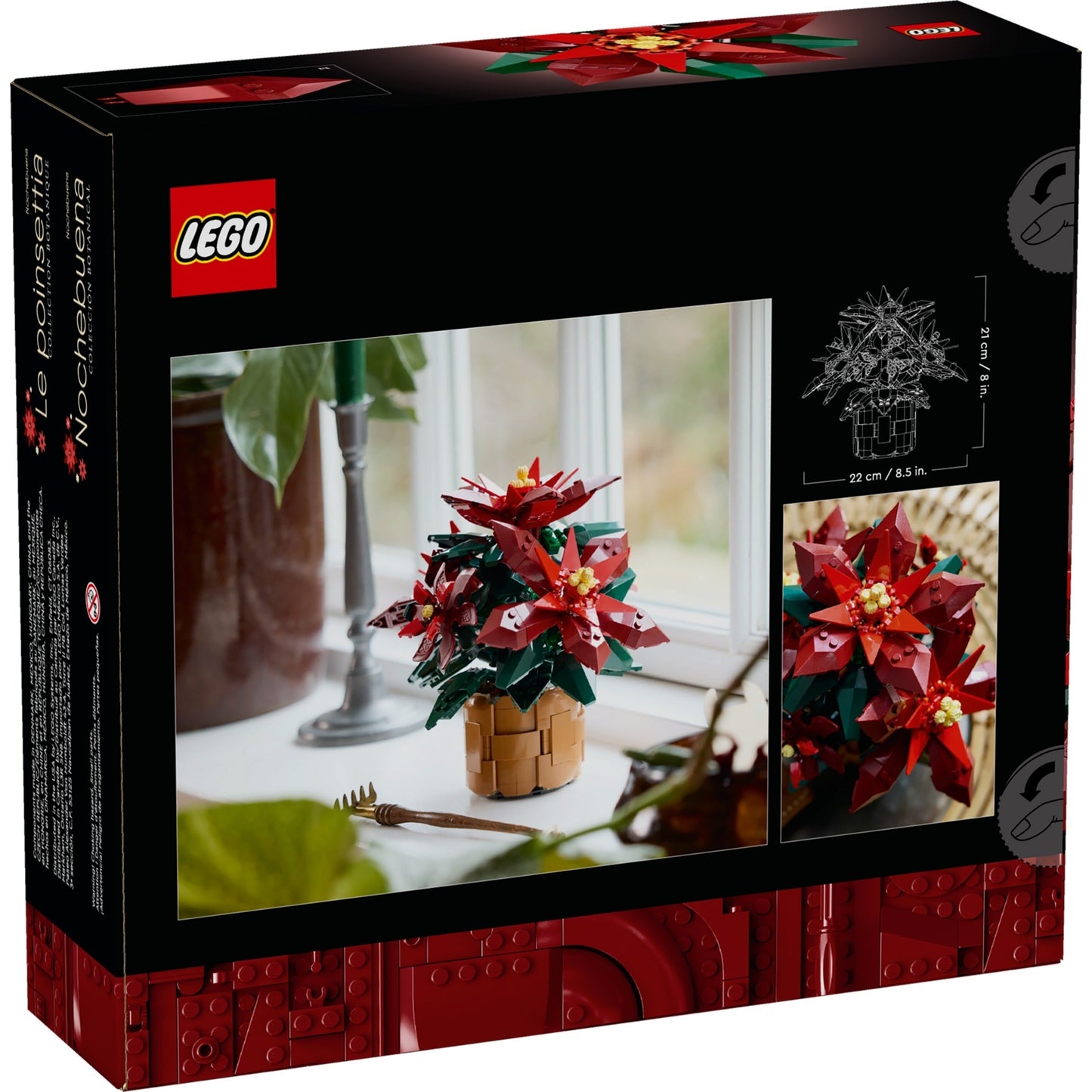 LEGO Botanicals 10370 - Crăciuniță - cutie spate