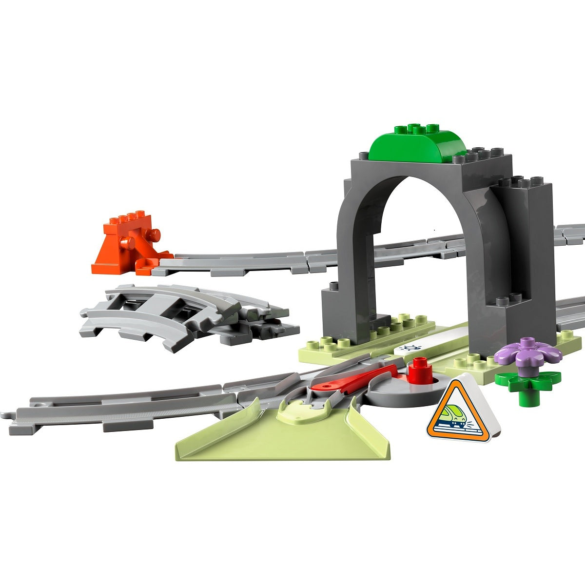 LEGO DUPLO 10425 - Set de extindere Tunel și șine de cale ferată