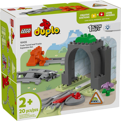 LEGO DUPLO 10425 - Set de extindere Tunel și șine de cale ferată