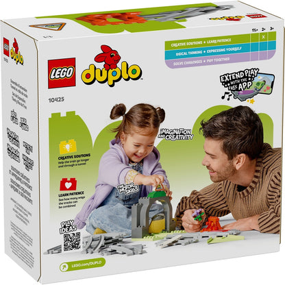 LEGO DUPLO 10425 - Set de extindere Tunel și șine de cale ferată