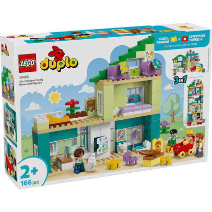 LEGO DUPLO 10470 3-in-1 Modern Family House with Figures - cutie fata