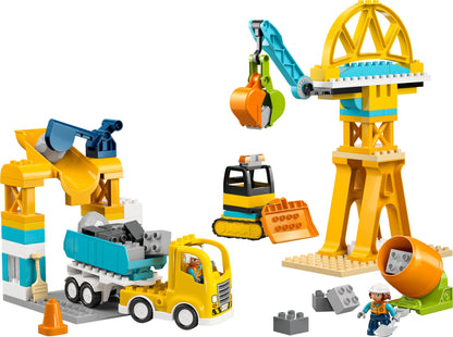 LEGO DUPLU 10476 Șantier și vehicule de construcții 3 în 1 - set construit