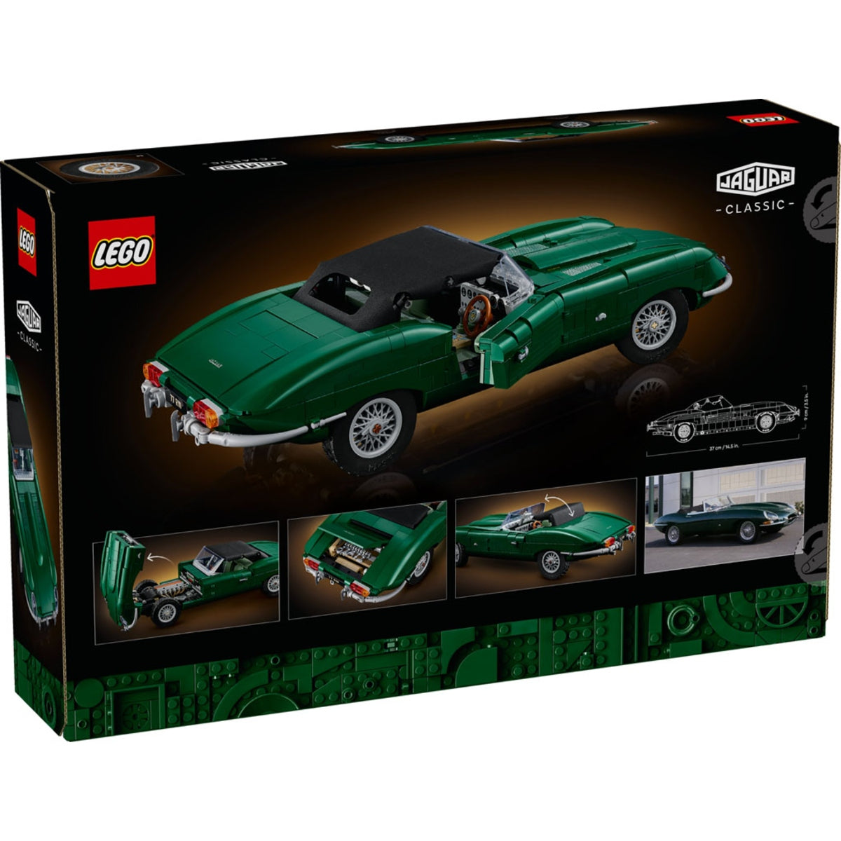 LEGO Icons 11381 Jaguar E Type - cutie spate