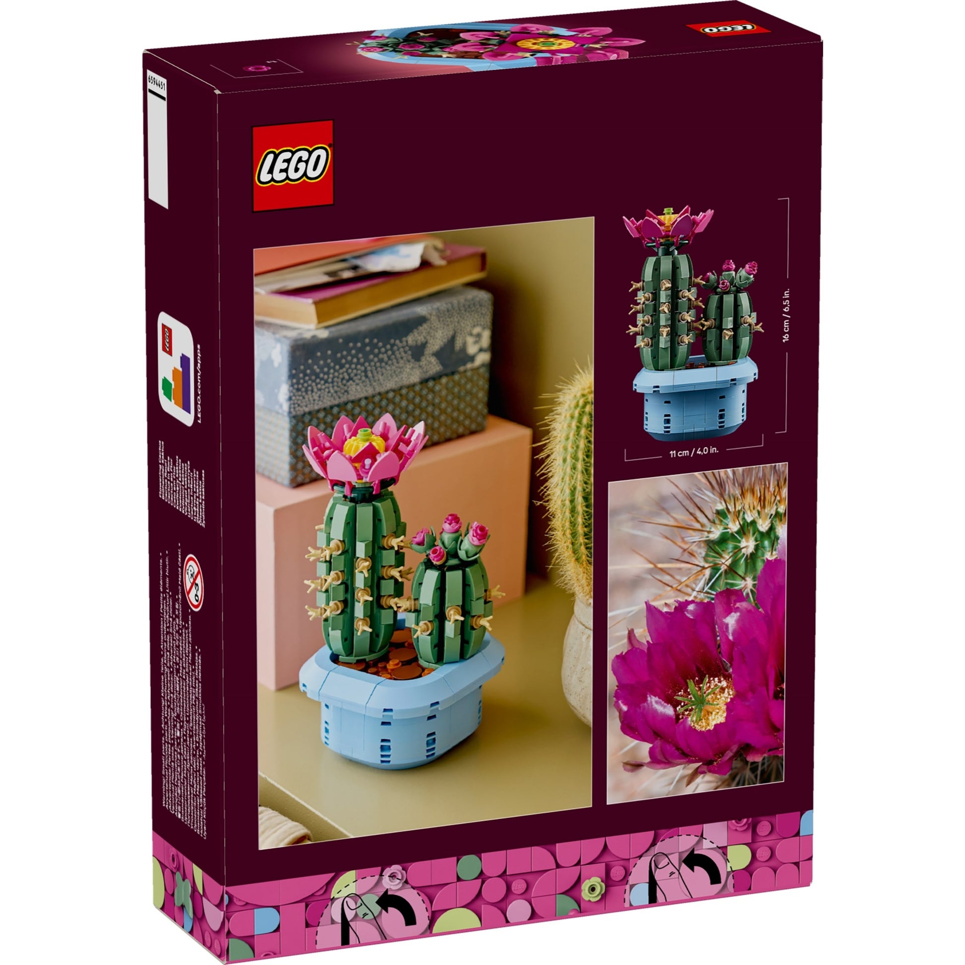 LEGO Botanicals 11509 - Cactus înflorit - cutie spate