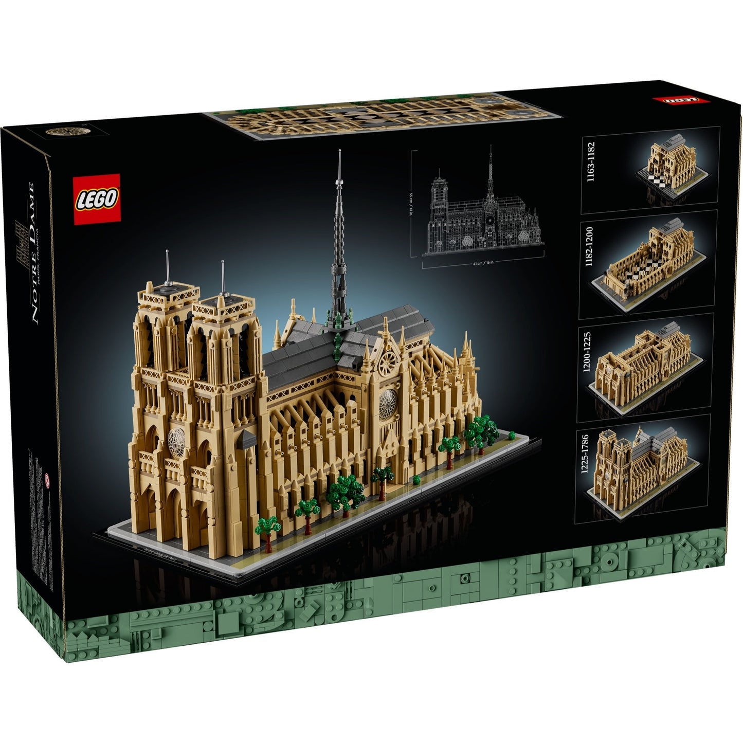 LEGO Architecture 21061 - Notre-Dame de Paris - cutie spate