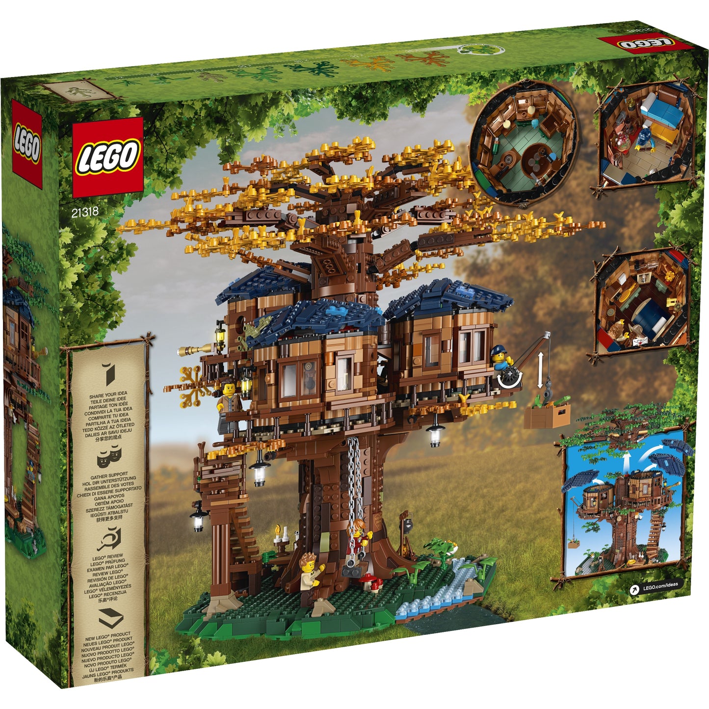 LEGO Ideas 21318 - Casa din copac - cutie spate