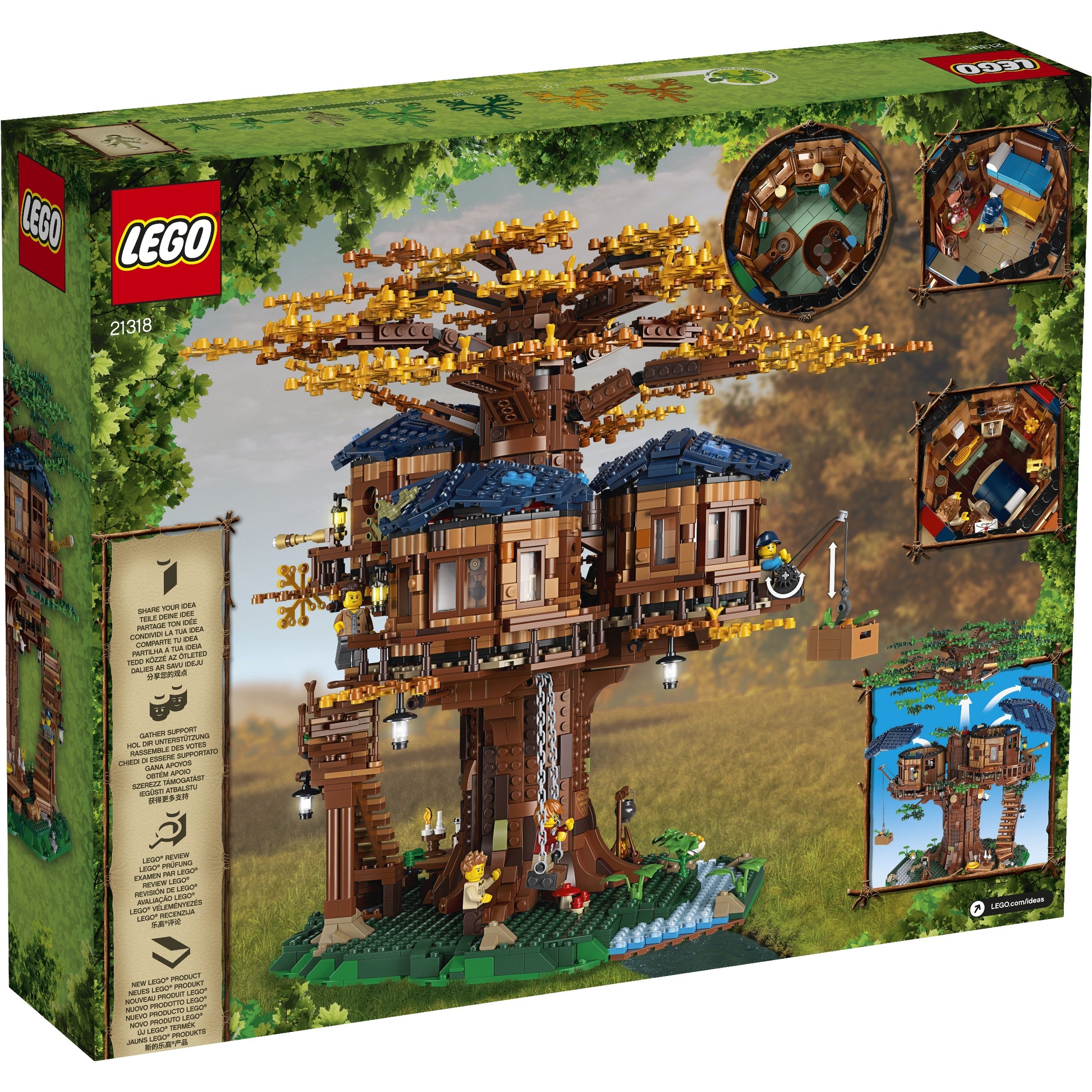 LEGO Ideas 21318 - Casa din copac - cutie spate