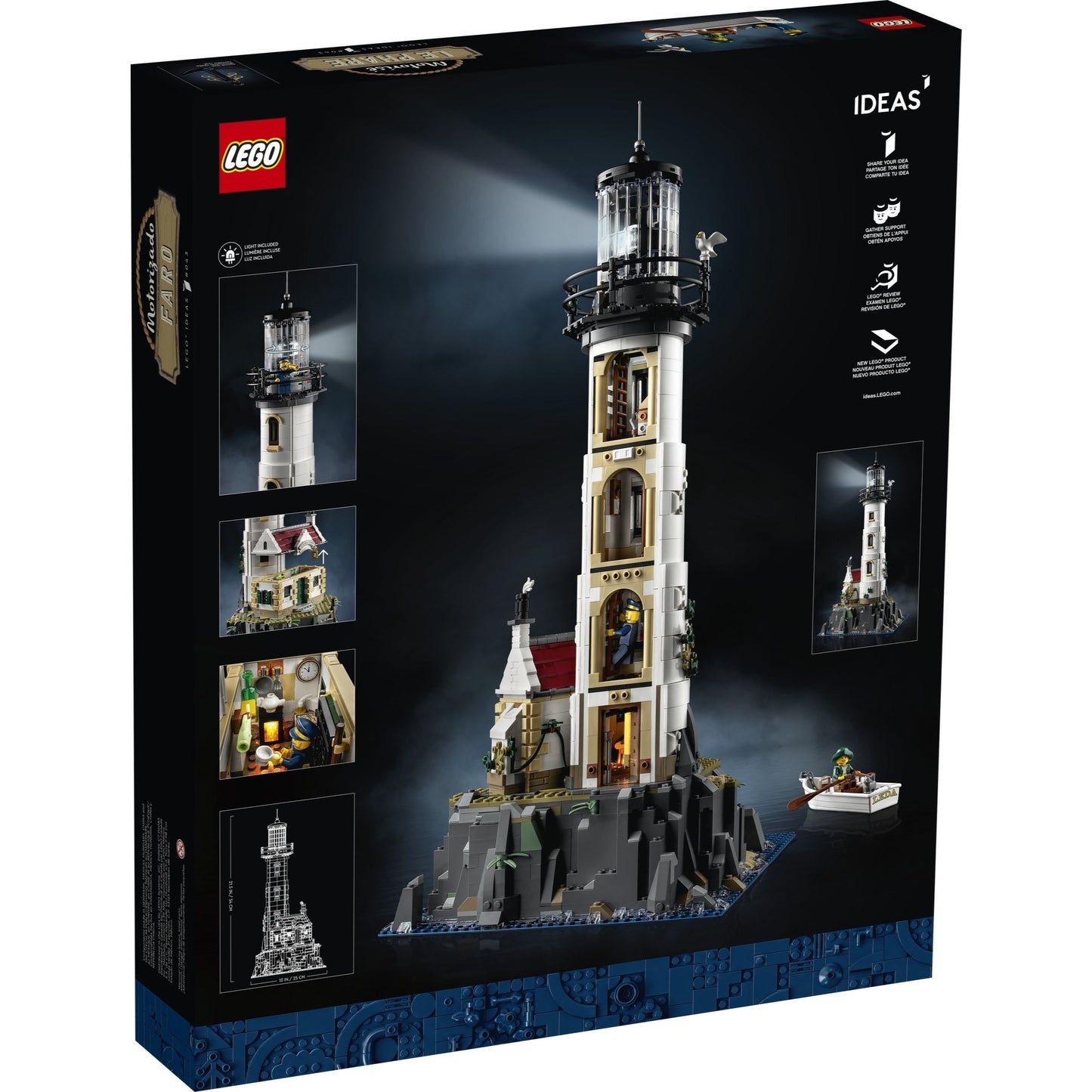 LEGO Ideas 21335 - Far motorizat - cutie fata