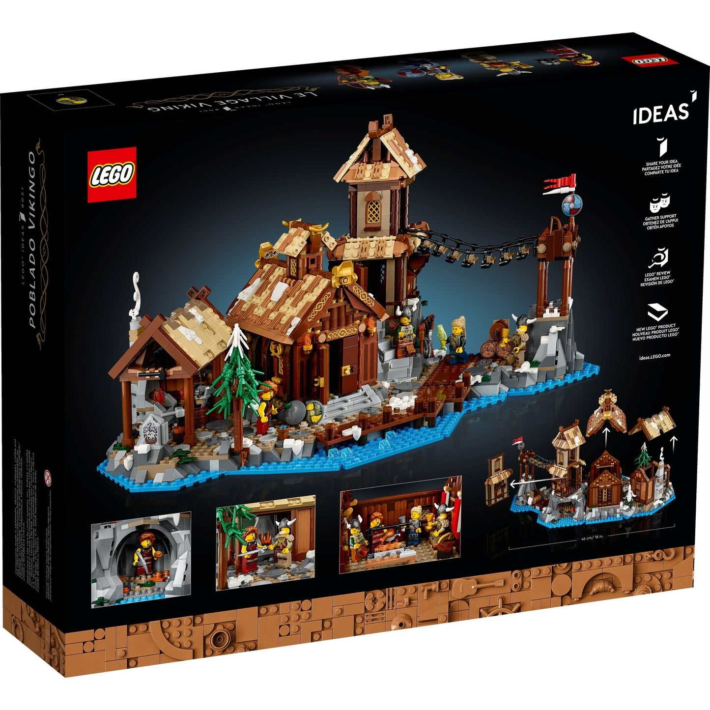 LEGO Ideas 21343 - Sat viking - cutie spate
