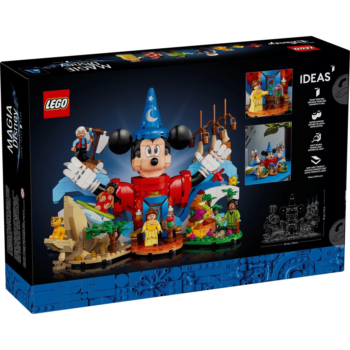 LEGO Ideas 21352 - Magia Disney - cutie spate