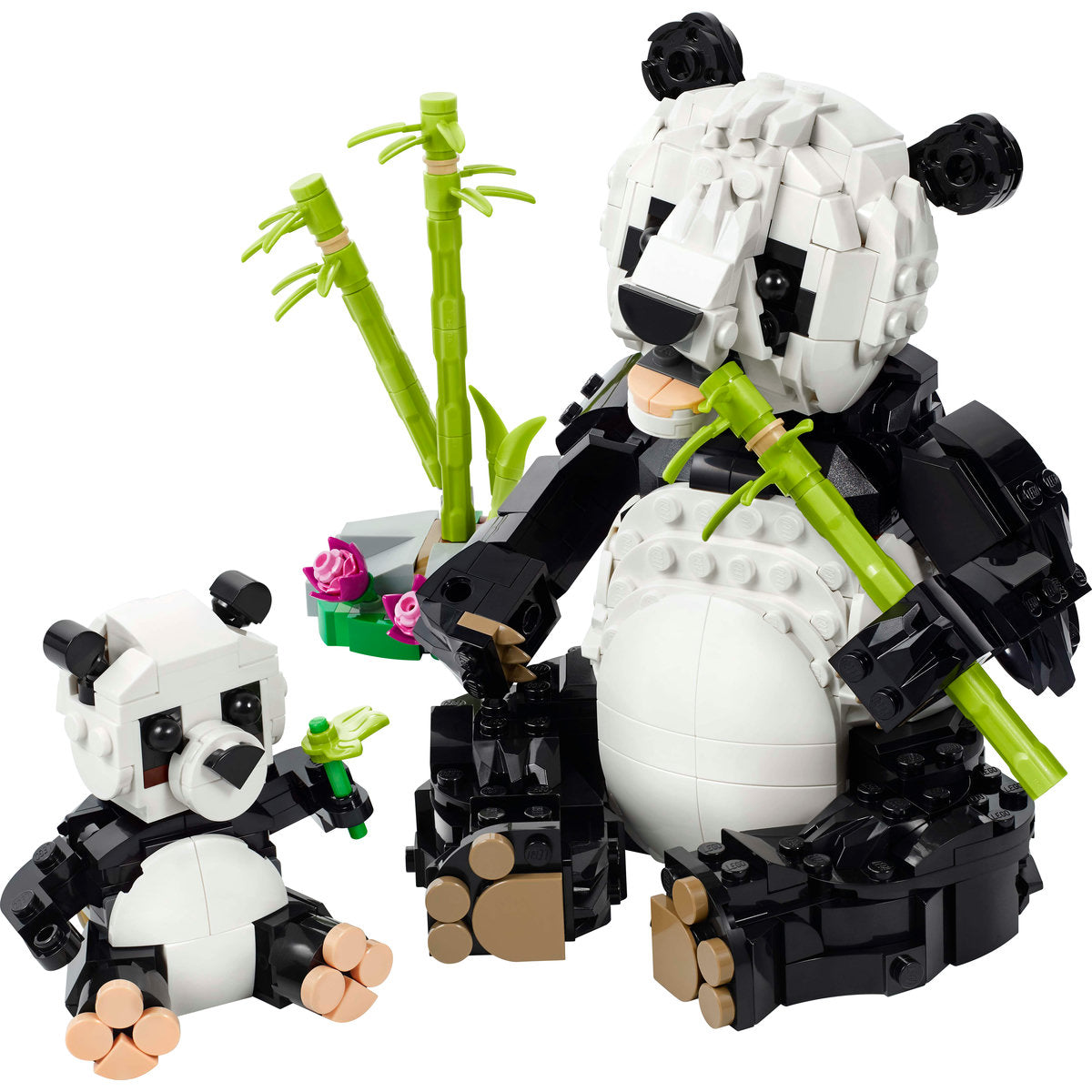 LEGO Creator 31165 Wild Animals: Panda Family - set construit