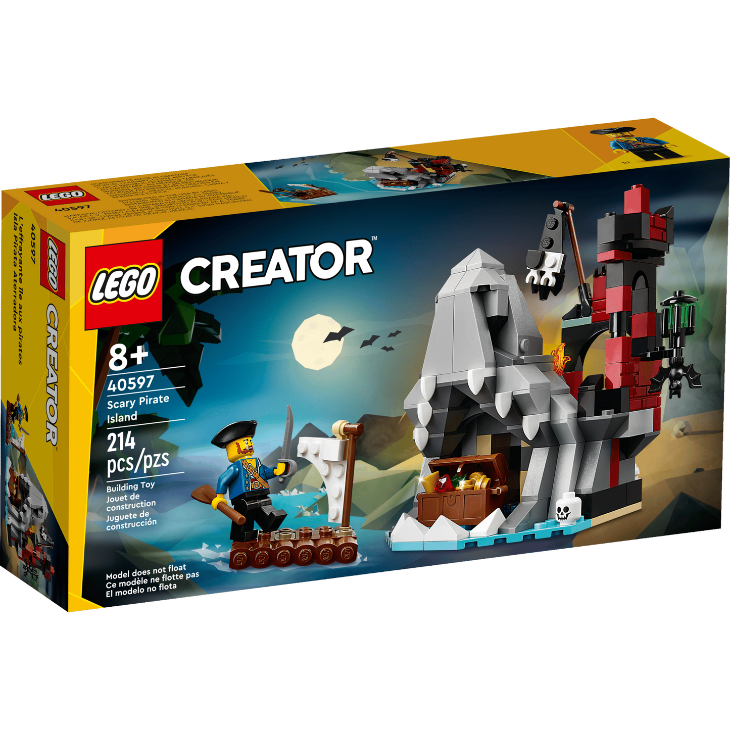 LEGO Creator 40597 - Insula înfricoșătoare a piraților - cutie fata