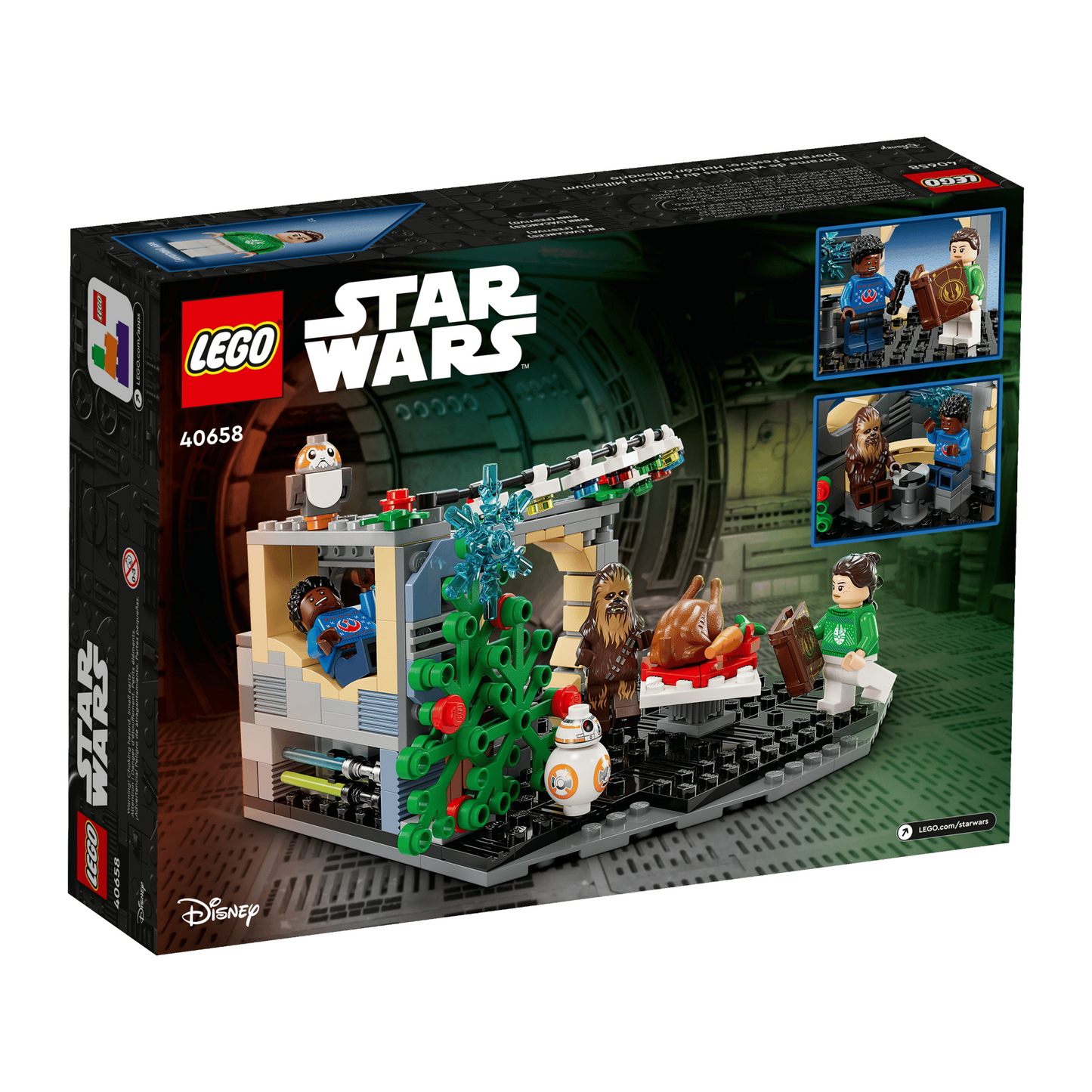 LEGO Star Wars™ 40658 - Dioramă de sărbători Millennium Falcon™ - cutie spate