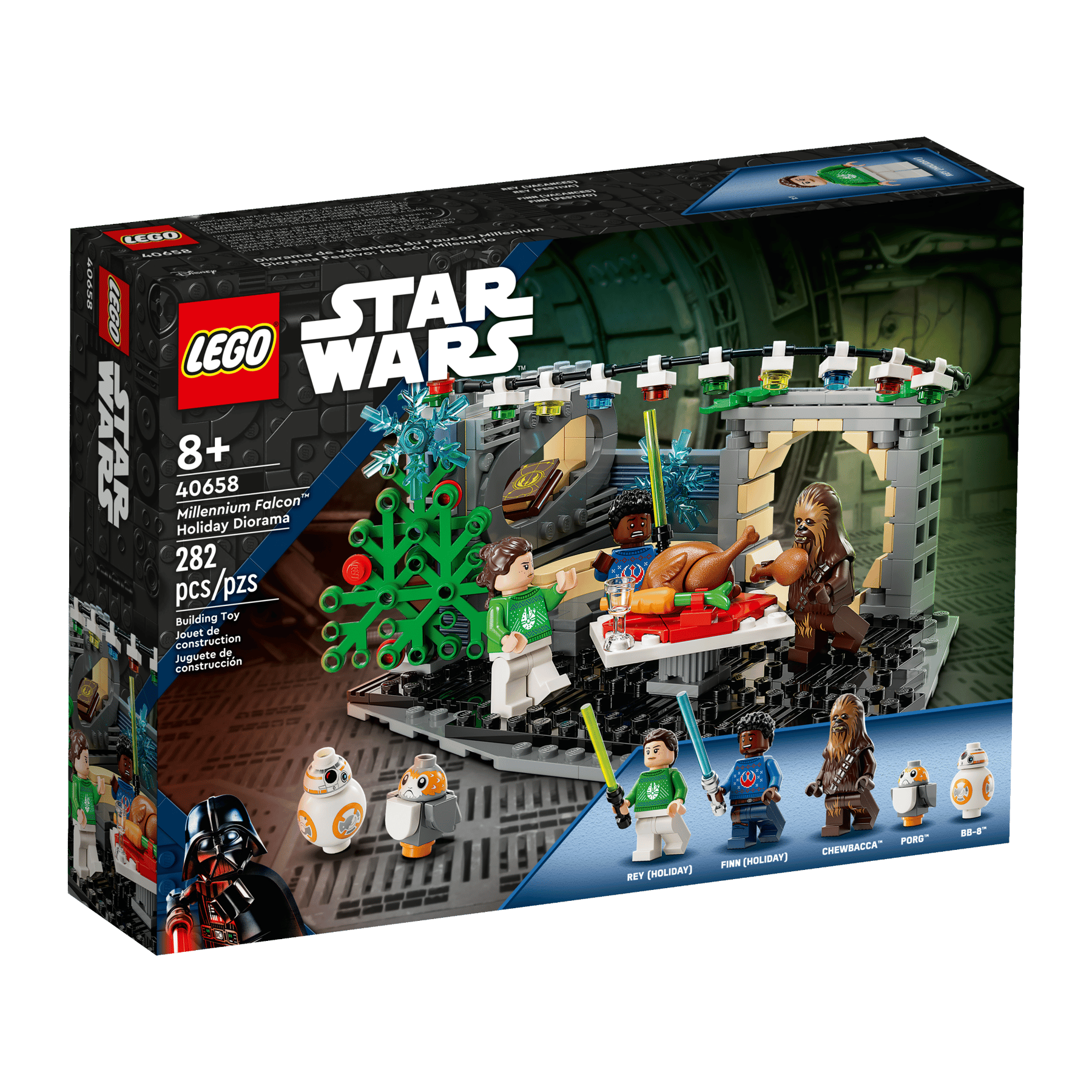 LEGO Star Wars™ 40658 - Dioramă de sărbători Millennium Falcon™ - cutie fata