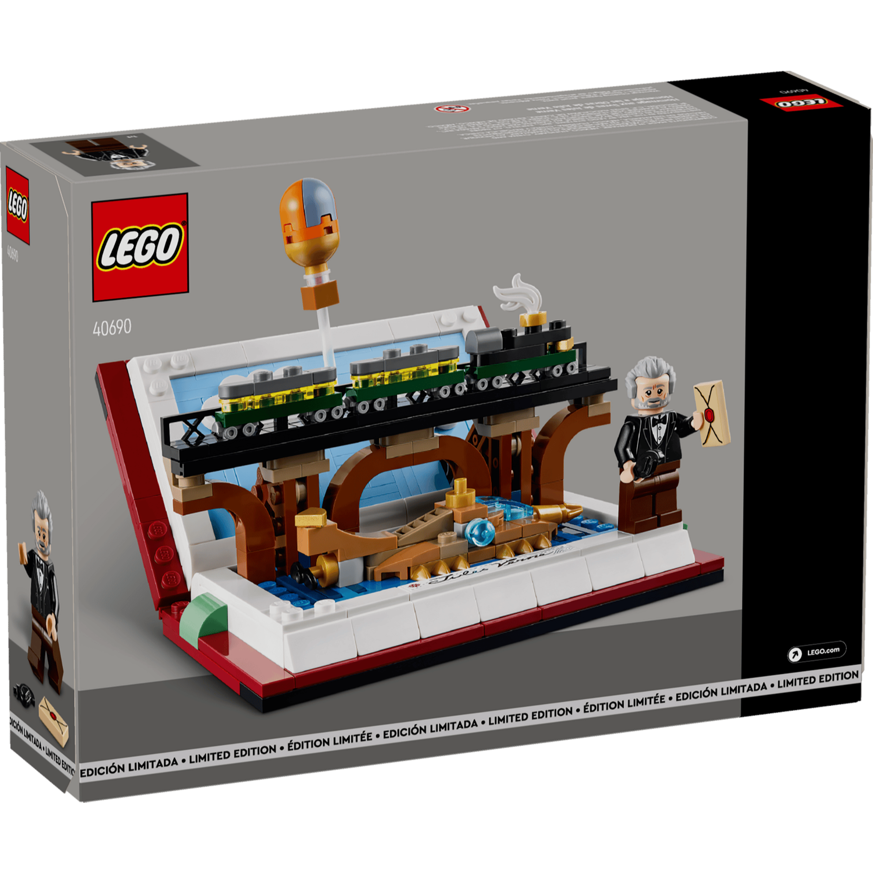 LEGO 40690 - Omagiu adus cărților lui Jules Verne - cutie spate