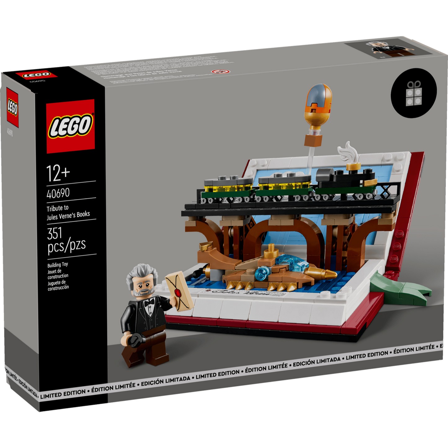 LEGO 40690 - Omagiu adus cărților lui Jules Verne - cutie fata