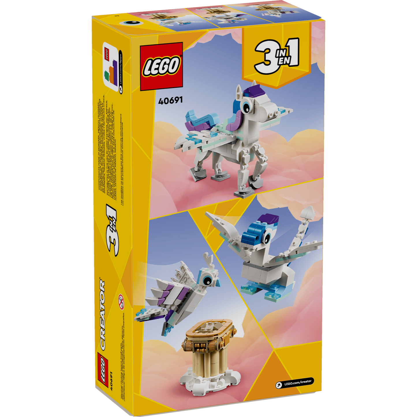 LEGO Creator 40691 - Miticul Pegas - cutie spate