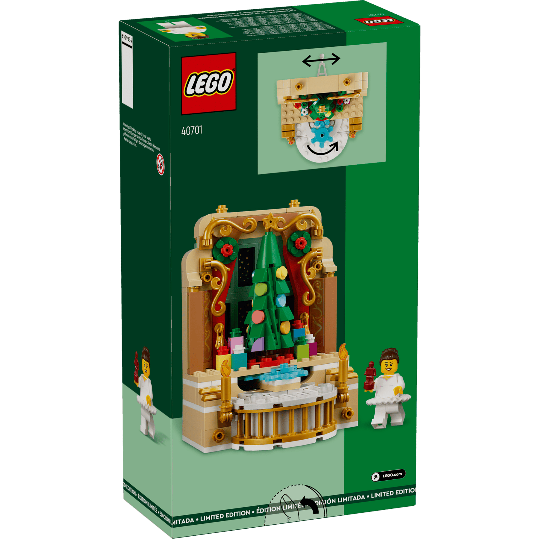 LEGO 40701 - Scenă cu balerină și spărgător de nuci - cutie spate